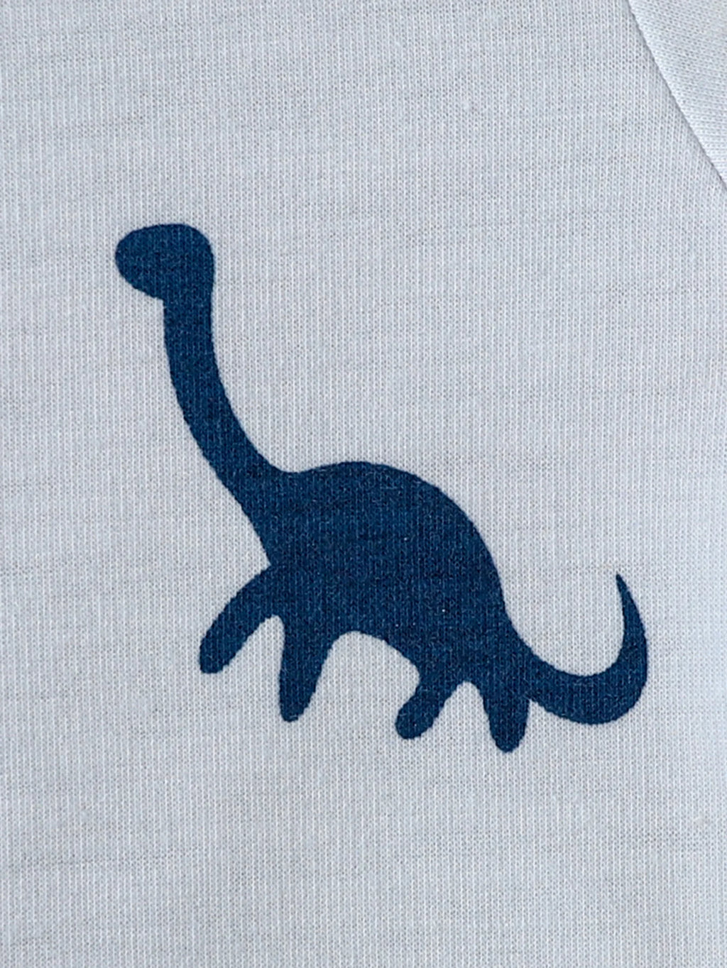 【Boys' Autumn & Winter Dinosaur Two-Piece Set】Blue-Gray-White Color-Blocked Sweatshirt + Navy Track Pants. Adorable dinosaur pri