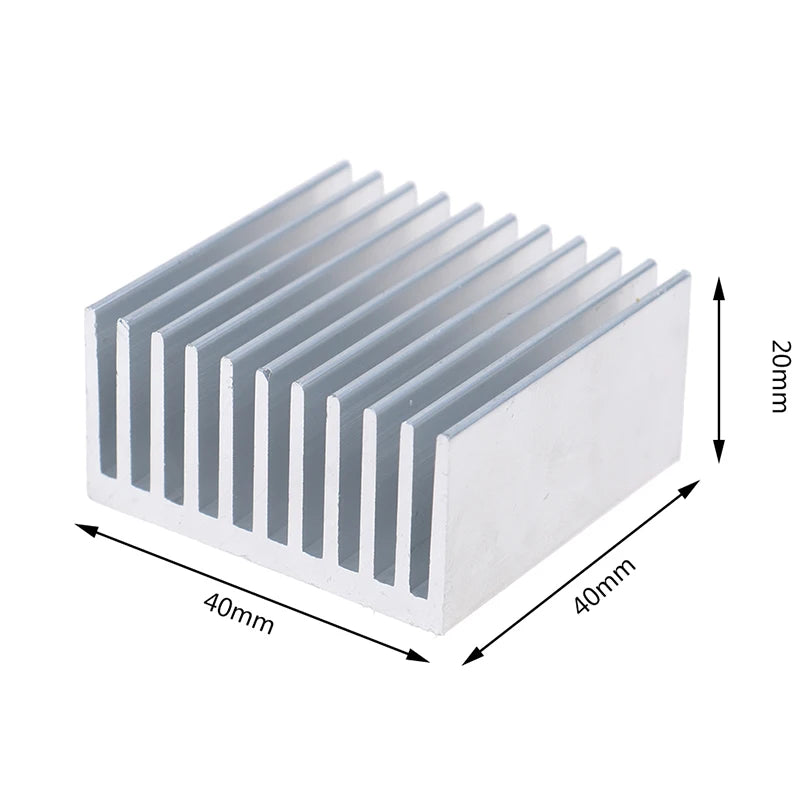 - Extruded Aluminum Heatsink For High Power LED IC Chip Cooler Radiator Heat Sink -