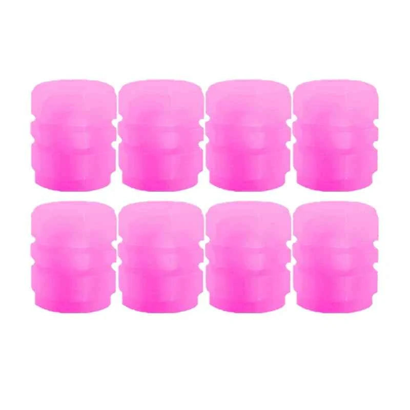 Luminous Valve Caps Fluorescent Night Car Tire Valve Caps Motorcycle Bike Glowing Decor Wheel Nozzles Tyre Cap Car Accessories