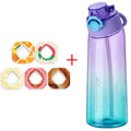 900ML Fragrant Water Bottle Air Flavored Drinking Bottle with Flavor Pods Outdoor Sports Scent Up Water Cup Straw Mug for Travel
