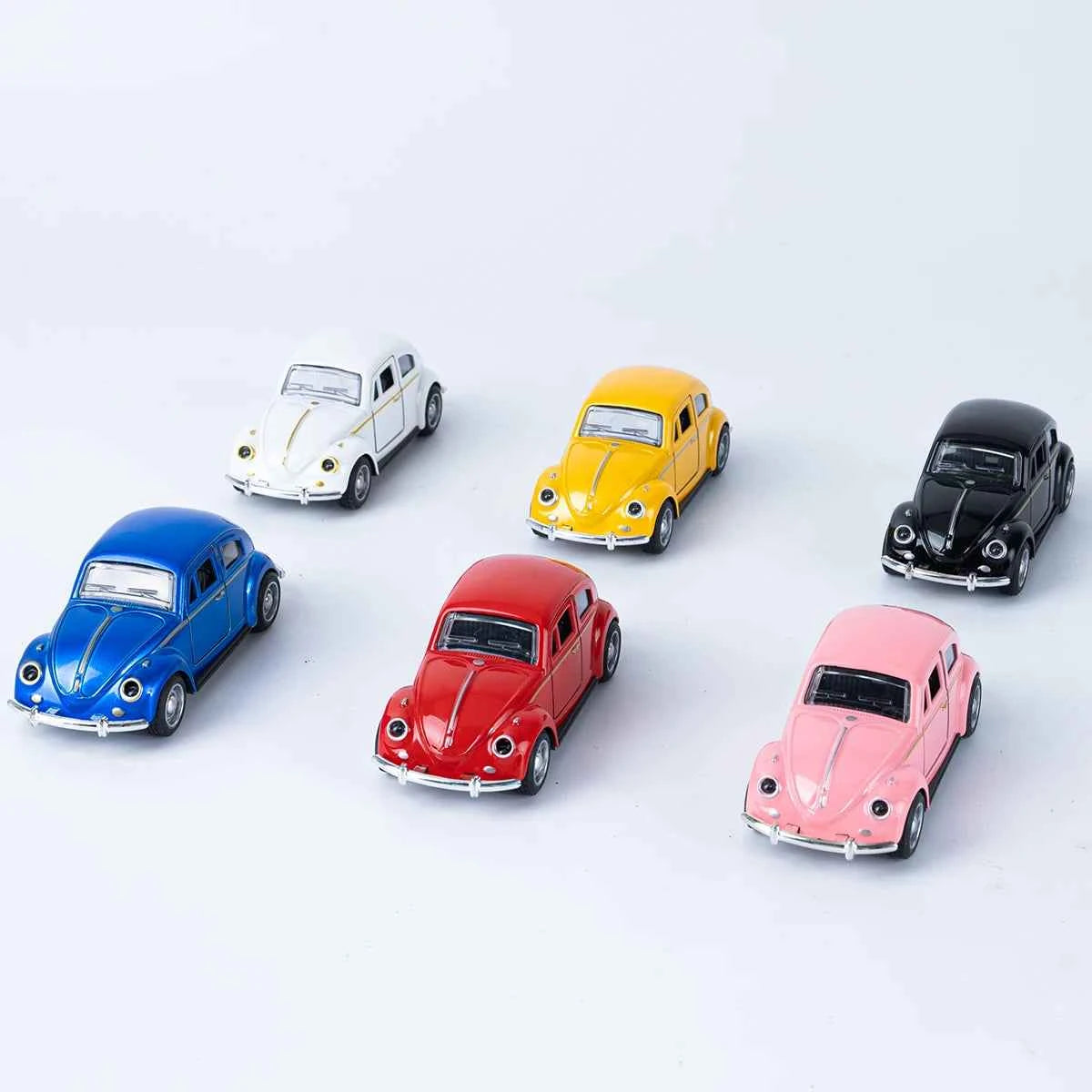 Classic 1: 36 Turn Alloy Double Door Retro Beetle Cars Model Boys' And Children's Birthday Toys Gifts Mini Vehicle Ornaments