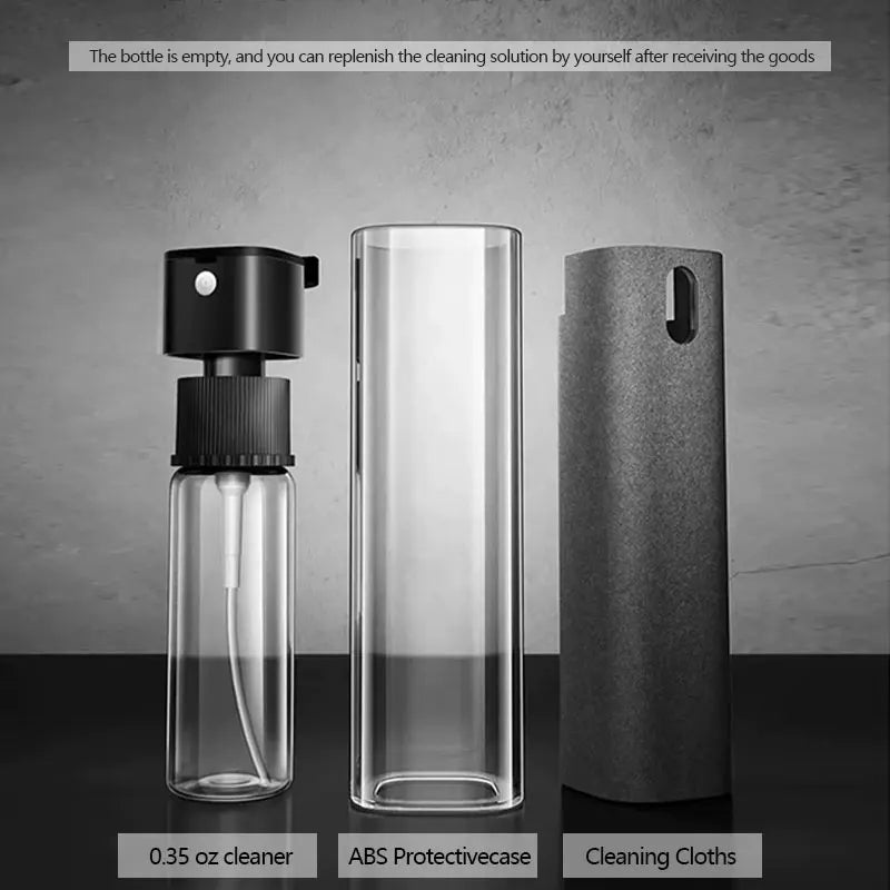 2-in-1 Screen Cleaning Spray With Wipe for Devices
