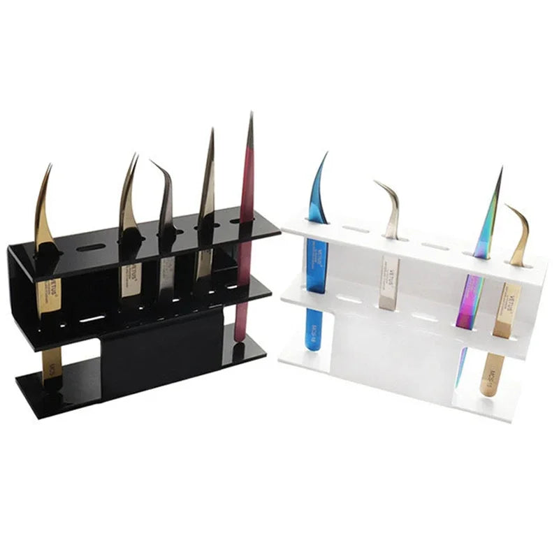 1PC Eyelash Tweezers Storage Rack Tweezer Organizer  Stand Eyelash Extension Holder Tools Makeup Beauty Shelf 6/8 Holes