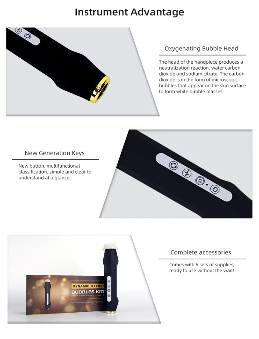 Newest Handheld Rechargeable CO2 Oxygen Bubble Device Exfoliate Oxygen Facial Machine Wrinkle Removal Portable Beauty Device