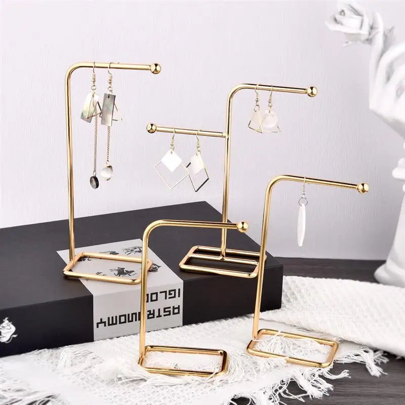 High Quality Jewelry Organizer Shelf Metal Earring Storage Rack DIY Jewelry Organizer Holder Pendants Necklace Display Stand