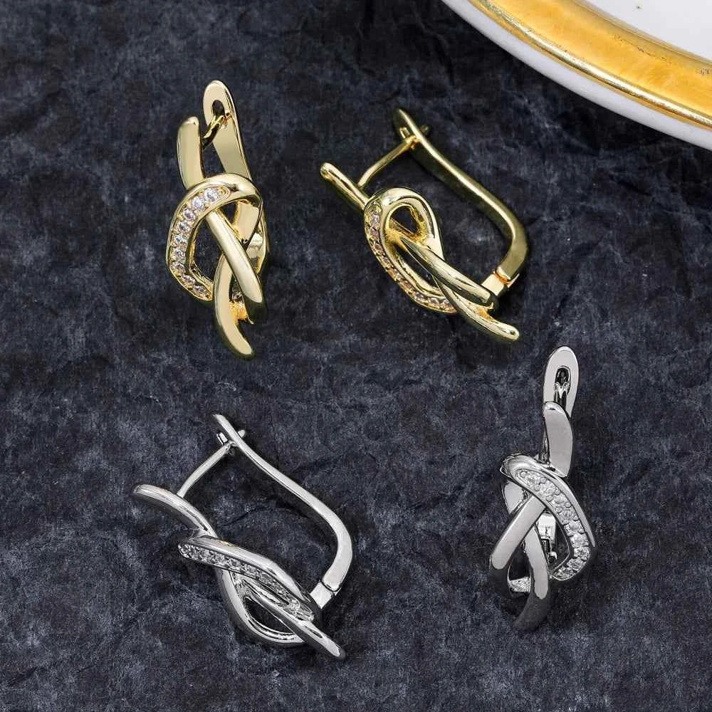 Juya Handmade 18K Real Gold Plated Earwire Fasteners Earring Hooks Accessories For DIY Women's Anti-Allergy Earrings Making