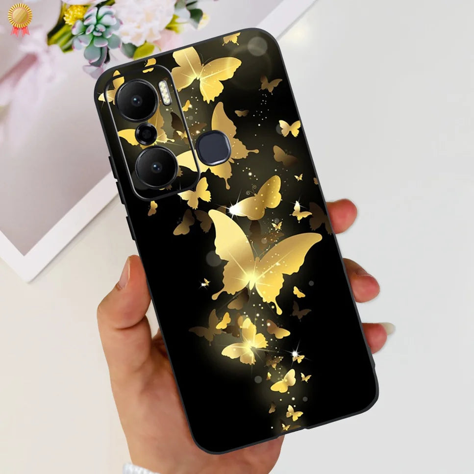 For Infinix Hot 20 Play 20i 4G Case Cute Astronaut Clear TPU Silicone Bumper Cover For Infinix Hot 20 Play 20i Phone Case Funda
