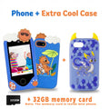 Kids Learning Phone for Girls & Boys 2.8" Touchscreen Dual Camera, Games, Video Player with 32GB SD Card Christmas Birthday Gift