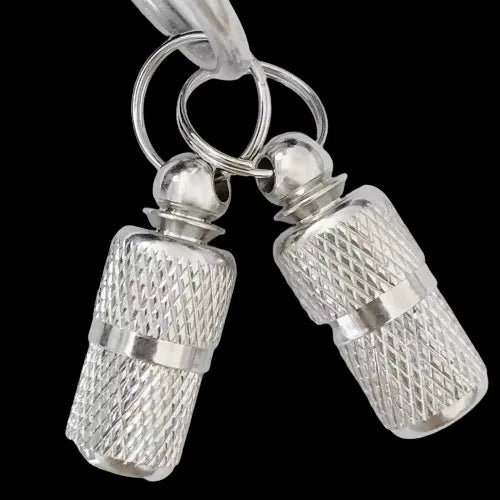 2 Pcs Color Waterproof Pet ID Capsule Tag – Anti-Lost Collar Keychain