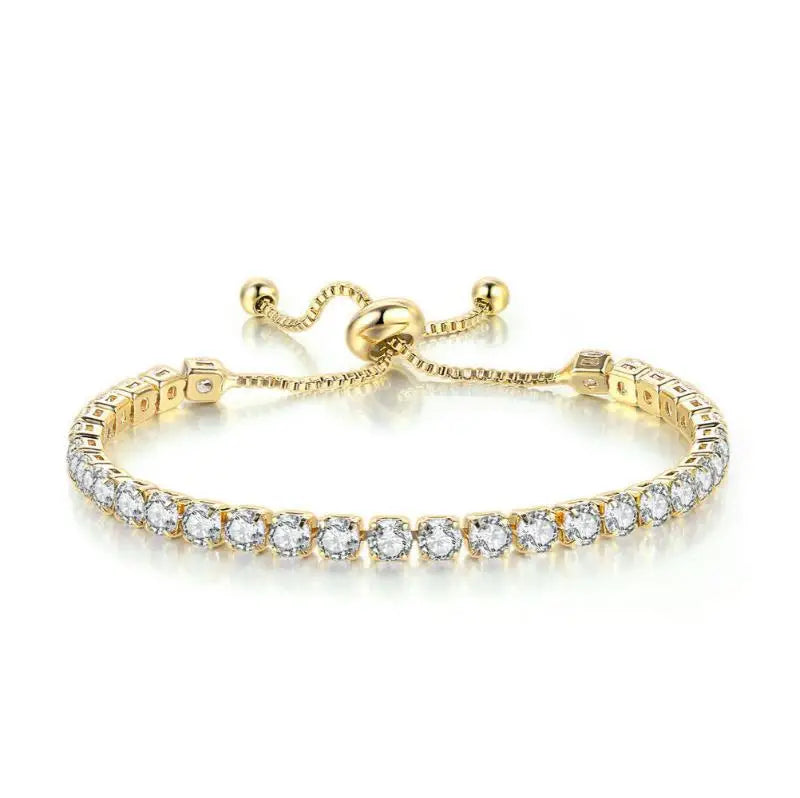 Hot Sale Style Fashion Bracelet 925 Silver Resizable VVS Moissanite Women Diamond Bracelet for Her Available at Low Price