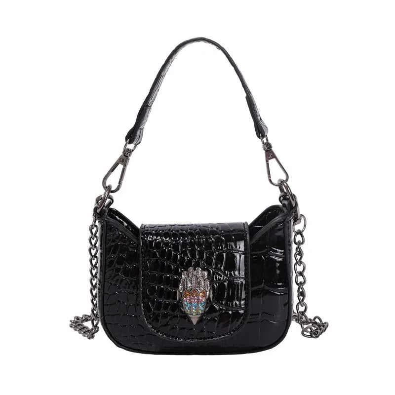 Best Superstar Show Original Diaper Bag, Retro Textured Leather, High-End Minimalist Crossbody Handbag For Party