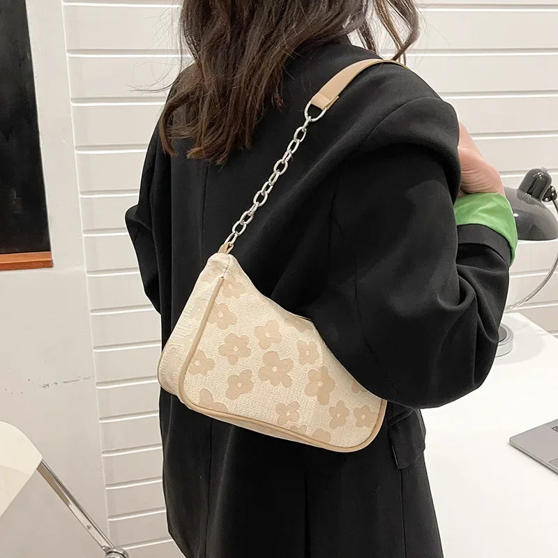 2025 New Fashion Felt Shoulder Bags for Women Small Casual Underarm Bag Female Hand Crossbody Bags for Women Purses and Handbags