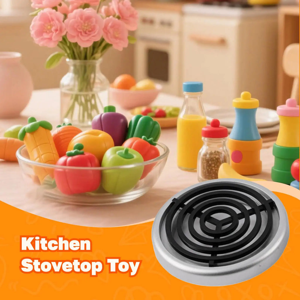 Kids Kitchen Stove Toy, Birthday Gift, Simulated Fun Role Playing, Elegant Mini Stove Play, Pretend Play Kitchen Toy Children