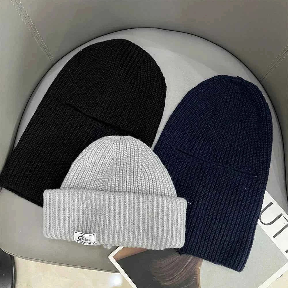 2 in1 Winter Mask Beanies Hats Warm Knitted Balaclava Hats Windproof Solid Full Face Ski Bonnet Tactical Cycling Earmuffs Cap
