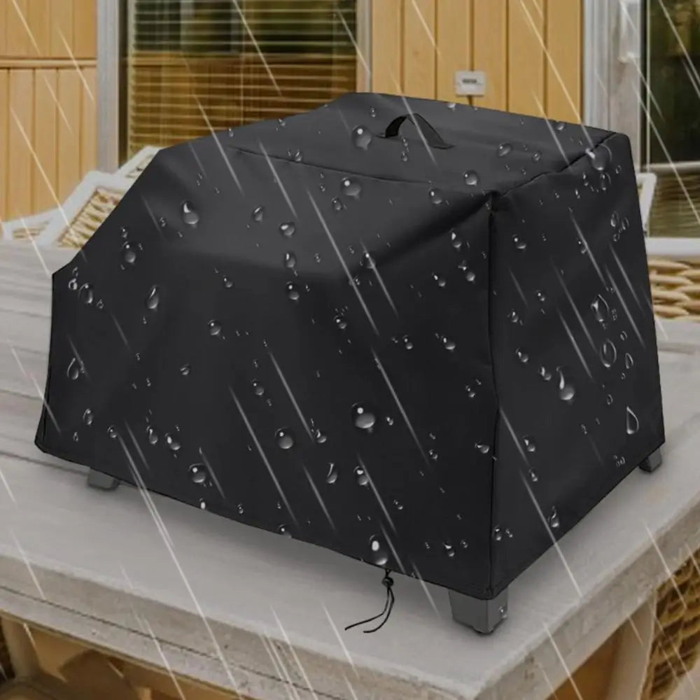Waterproof Pizza Oven Cover Dustproof Outdoor Protective Pizza Oven Cover Black Windproof Camping Accessories For BBQ Camping RV