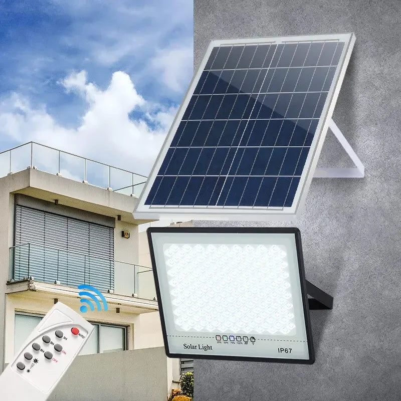 LED Solar Garden Lights Outdoor Waterproof IP67 Reflector Spotlight Emergency Wall Lighting for Garden Buildings