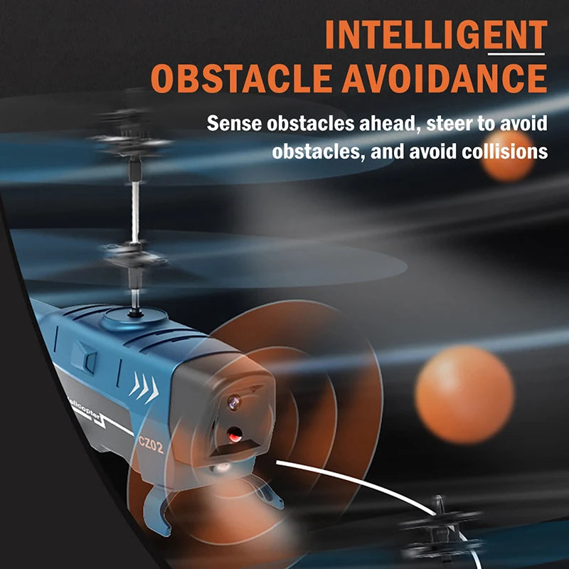 RC Helicopter 2.4Ghz 3.5H Obstacle Avoidance Anti-collision Remote Control Drone Toy Aircraft Kid Plane Indoor Flight Toys Gifts
