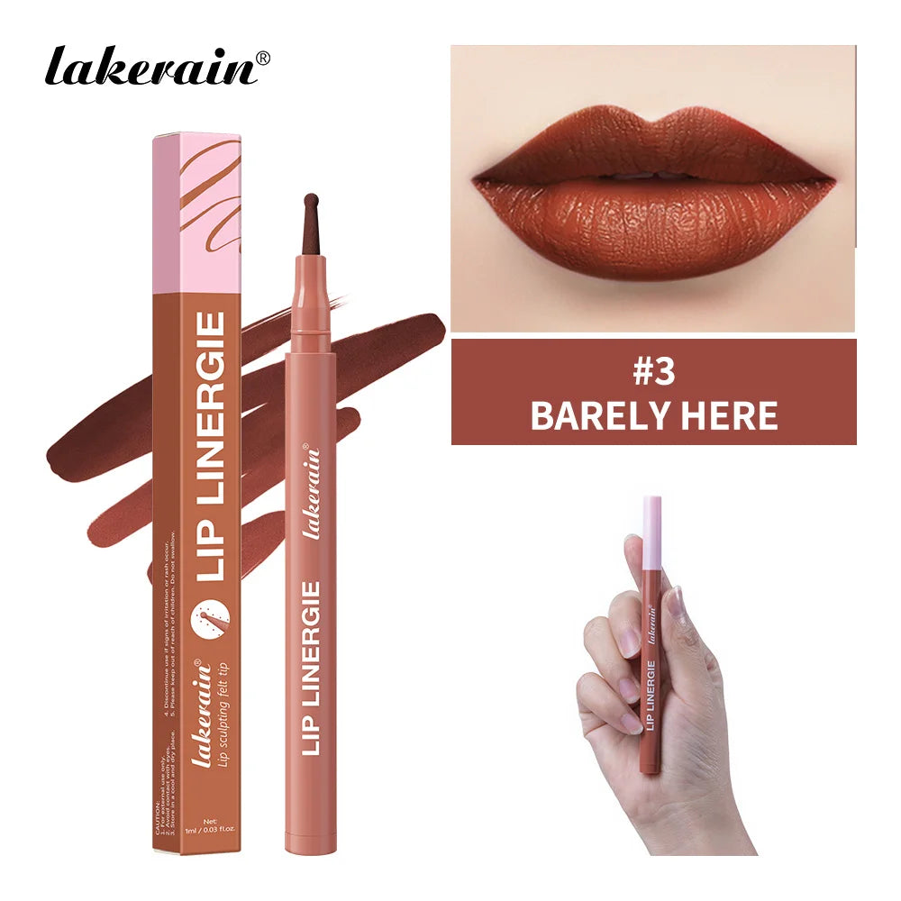 Color 3 Color 2-in-1 Lip Contour Stain Pen – Long-Lasting & Waterproof