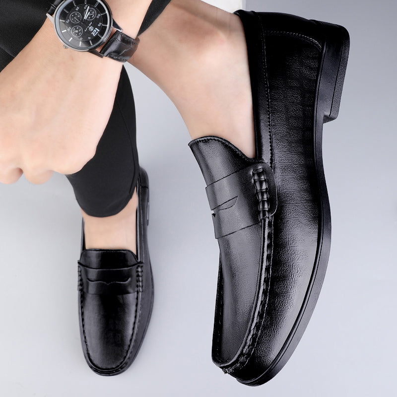 Genuine Leather Men Shoes Casual Men Loafers Breathable Office Formal Shoes Men Designer Slip on Driving Shoes Plus Size 38-46