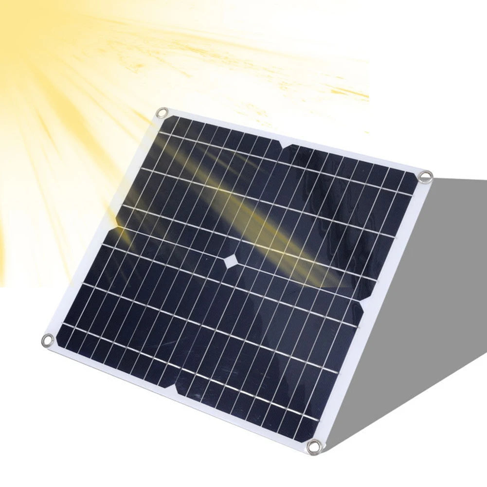 Cooling W Solar Panel Fan Outdoor Solar Exhaust Fan RV W Solar Panel Durability Greenhouses Exterior Laminated Chicken Coops