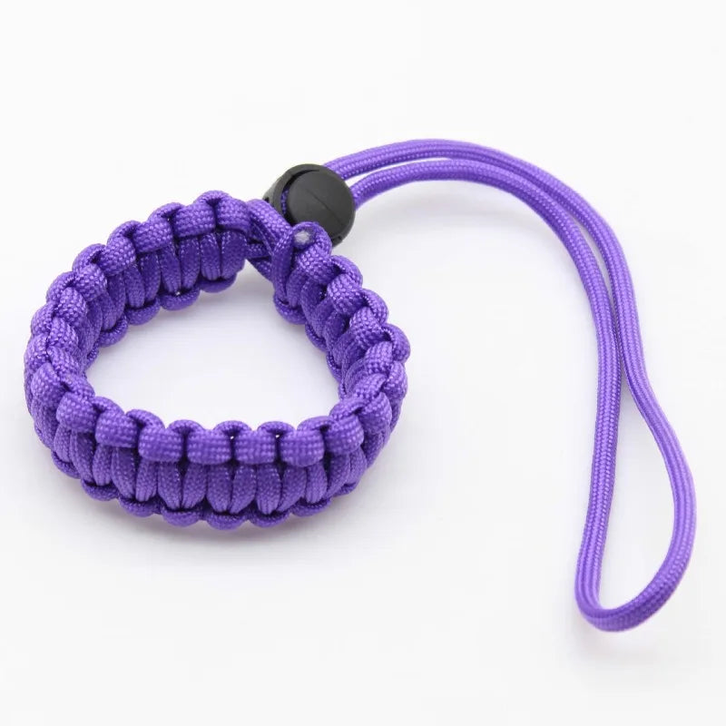 Outdoor Survival Bracelet & Camera Wrist Strap - Paracord Braided Cord Pendant, Universal Wrist-Mounted Braided Paracord