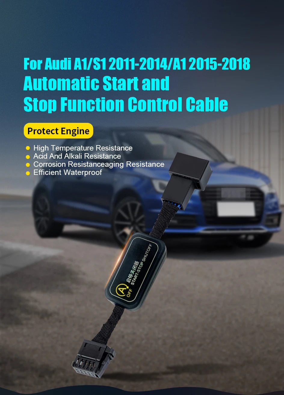 For AUDI A1 2011-2018 Car Automatic Stop Start Engine System Off Close Control Sensor Plug Smart Stop Cancel  Auto Accessorie