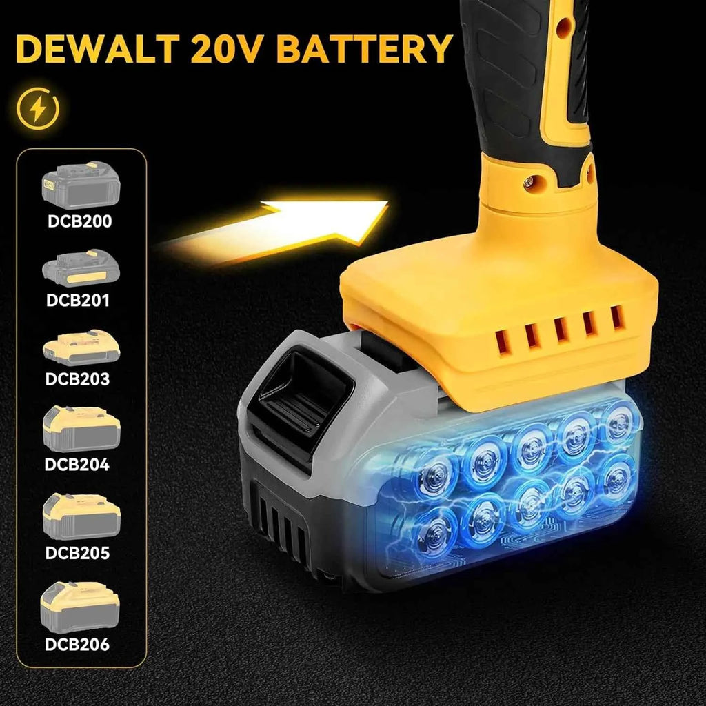 Tile Vibration Leveling Machine Portable Tiler Vibrator Tool 8 Adjustable Speed Suction Cup Digital Display for Dewalt 20V Max