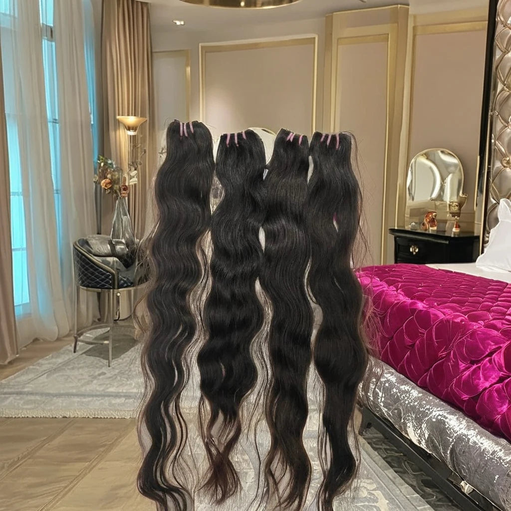 2026 Best Selling Indian Unprocessed Natural Curly Loose Deep Wave Human Hair Extension Soft Weaving Product