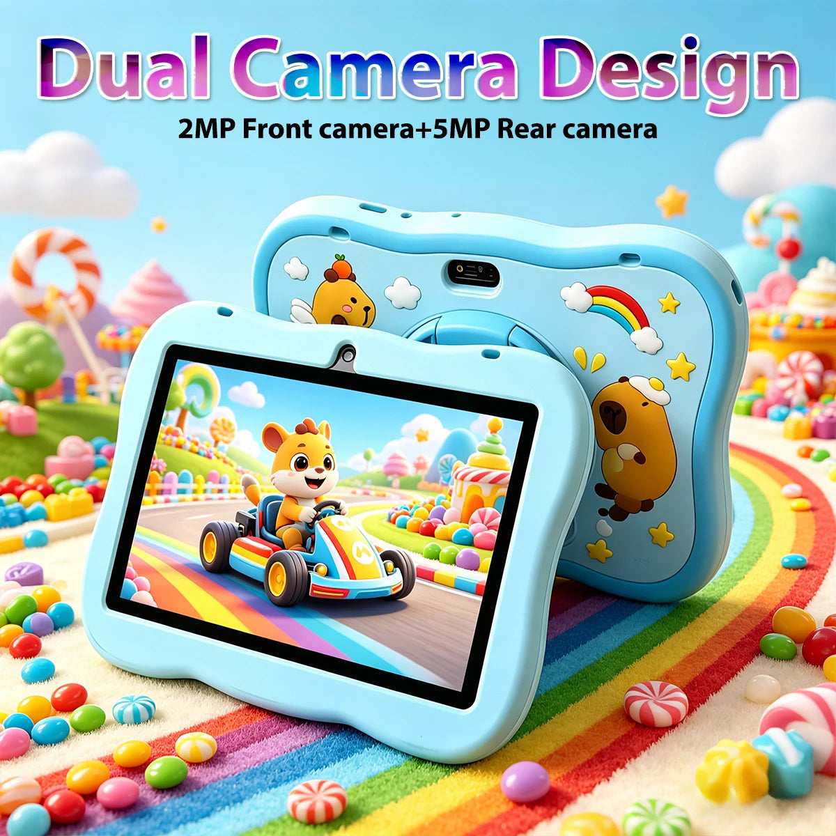 2026 Kids Tablet Android 14 7 Inch Octa Core 4GB RAM 64GB ROM 3500mAh HD Display Tablet Children's Gift