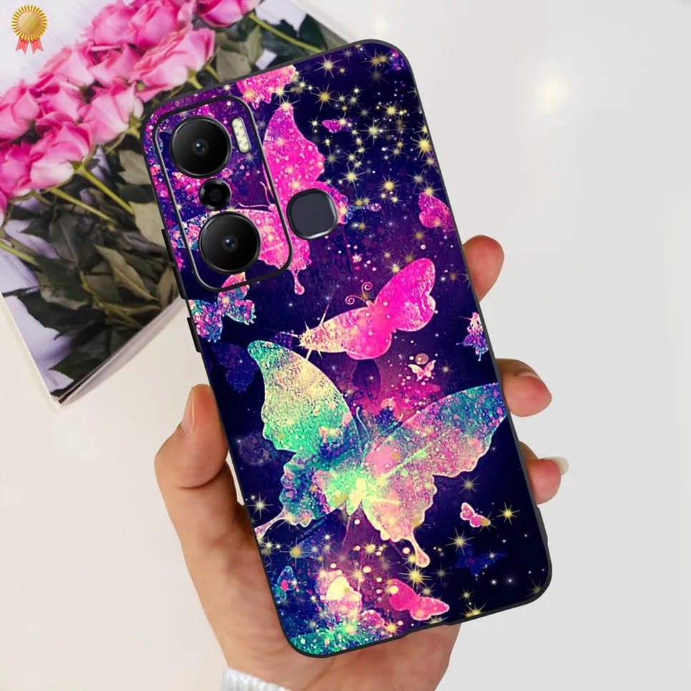 For Infinix Hot 20 Play 20i 4G Case Cute Astronaut Clear TPU Silicone Bumper Cover For Infinix Hot 20 Play 20i Phone Case Funda