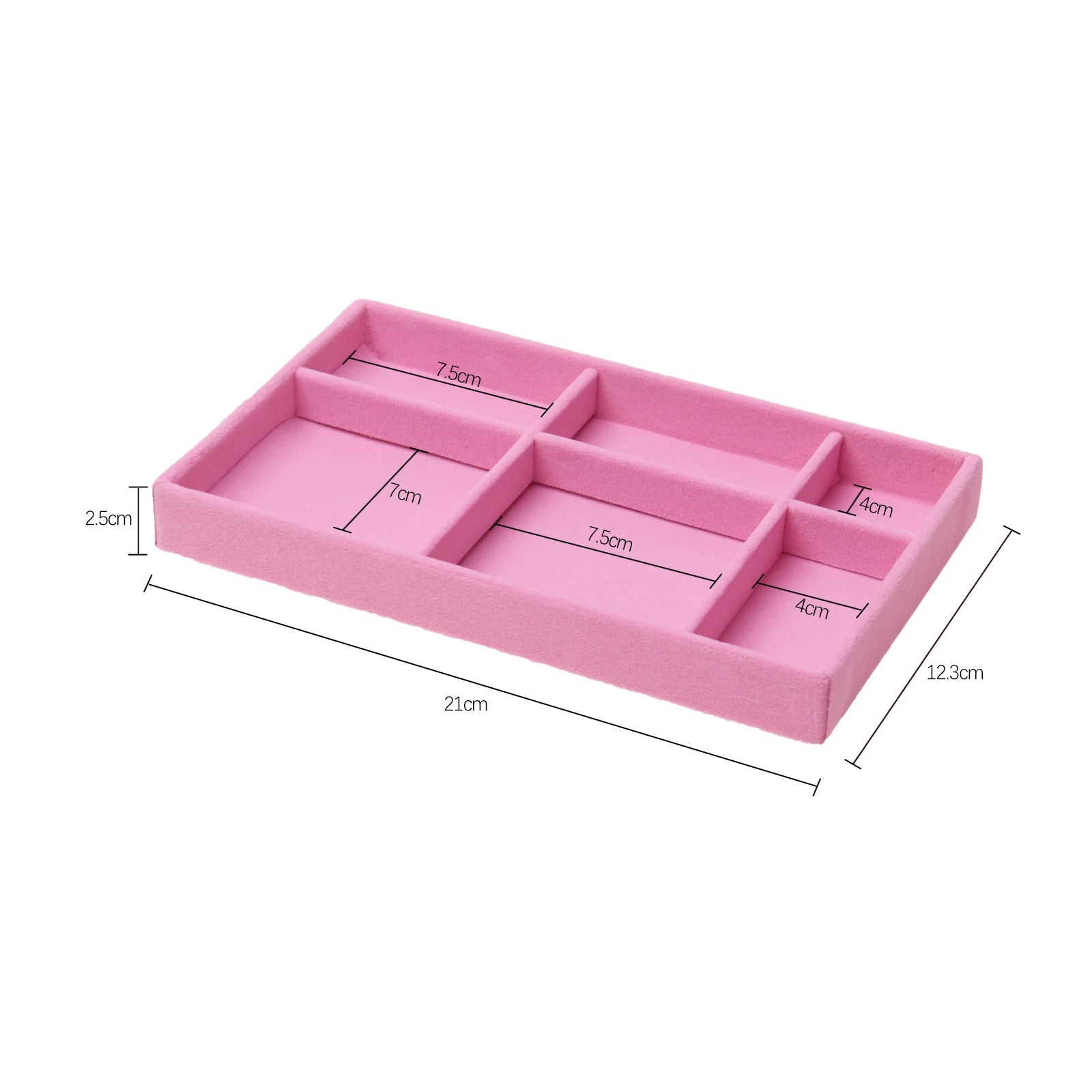 Velvet Jewelry Box Organizer DIY Earring Necklace Ring Jewelry Display Tray Portable Storage Box Jewelry Organizer Display Case