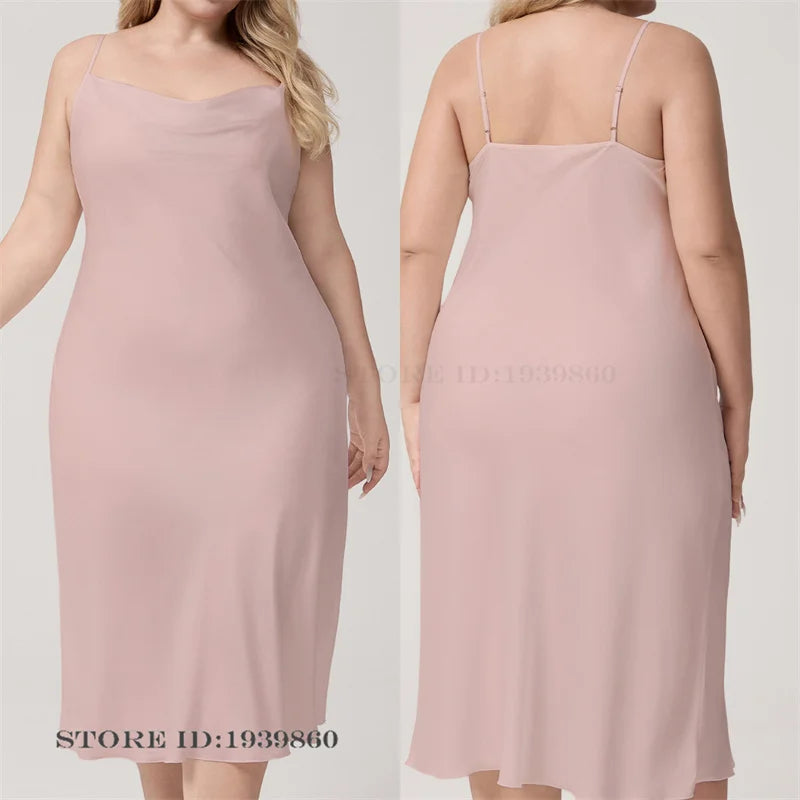 Sexy Burgundy Suspender Nightgown Intimate Lingerie Summer New Silk Satin Sleepwear Home Dress Plus Size Nightdress Loungewear