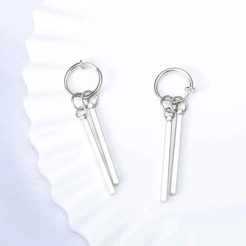 2PC Fashion Men's Personality Rascal Handsome Irregular Earrings Jewelry Accessories Suitable for Date, Party, Festival Gifts
