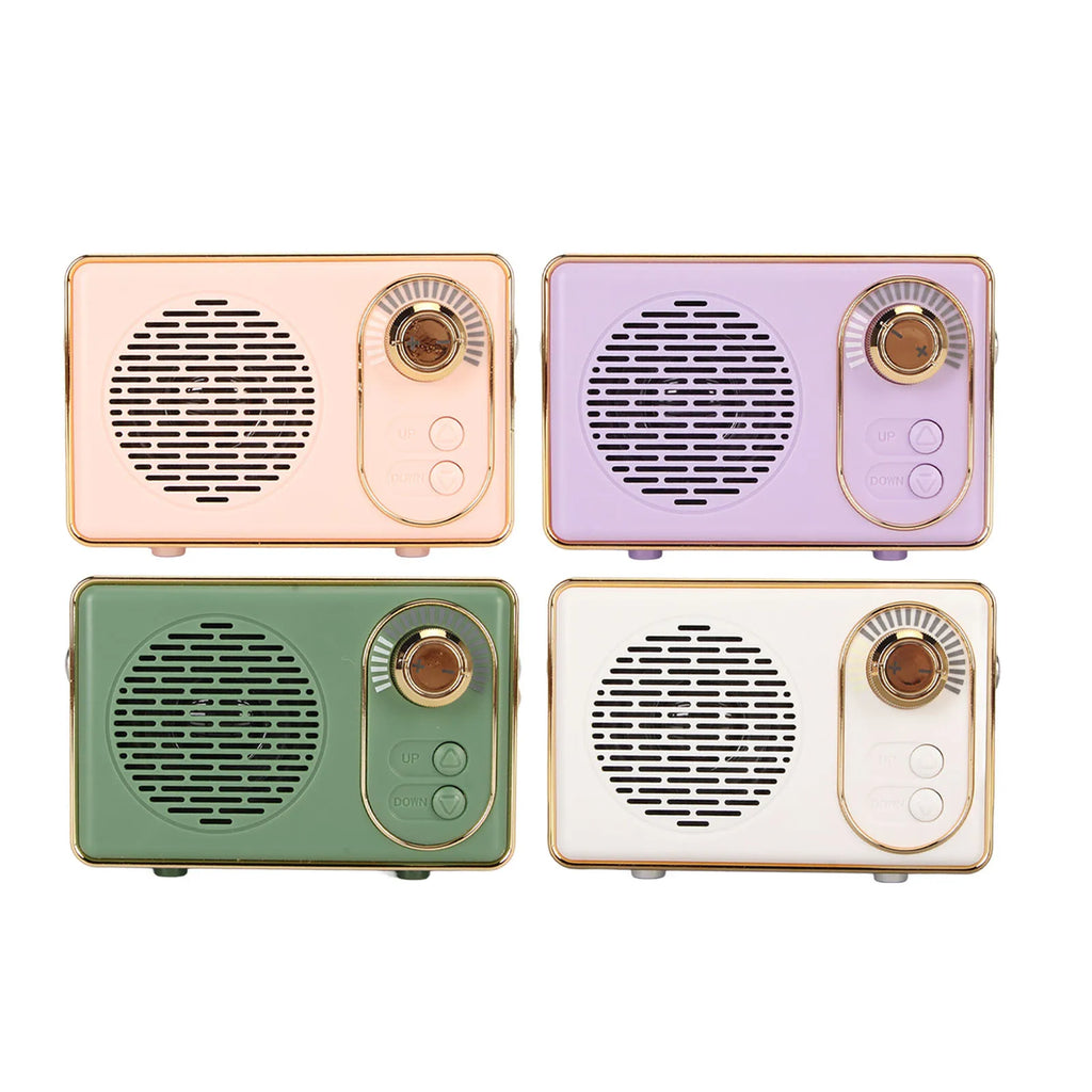 Retro Bluetooth 5.0 Speaker Classic Mini Bluetooth Speaker Supports TF/AUX/USB Ports Rechargeable MP3 Player Camping Party Gift
