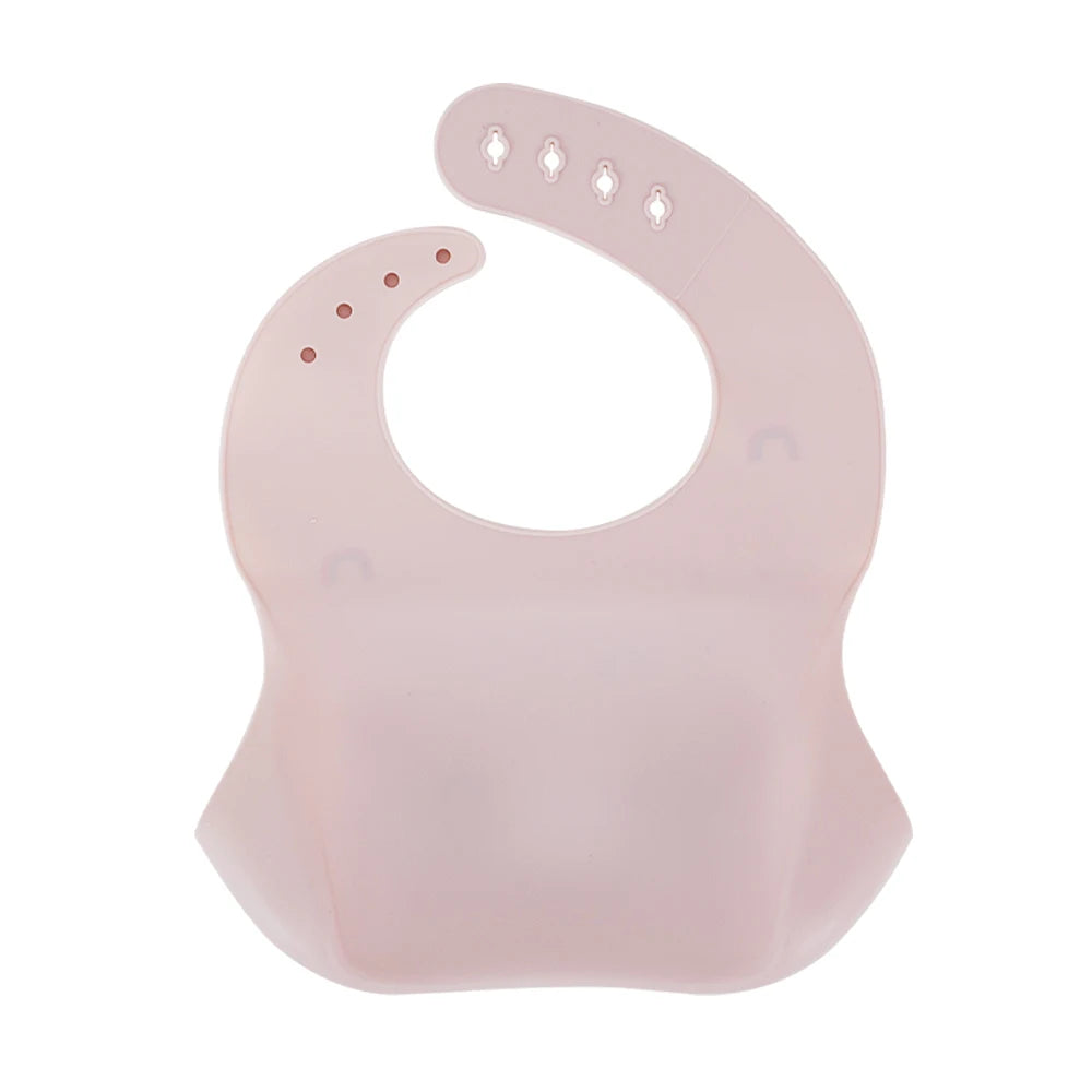 Waterproof Bibs For Kids Feeding Baby Eating Stuff Soft Silicone Babeast Cartoon Printed Adjustable Baby Tasting Feeding Bibs