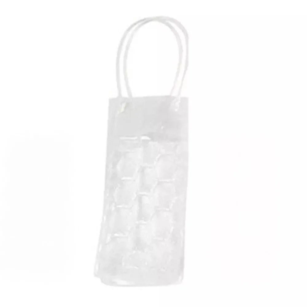 Portable Beer Iced Tote Bag Insulated Red Wine Handbag Outdoor Practical Portable PVC Gift Bag Wine Bottle Freezer Bag