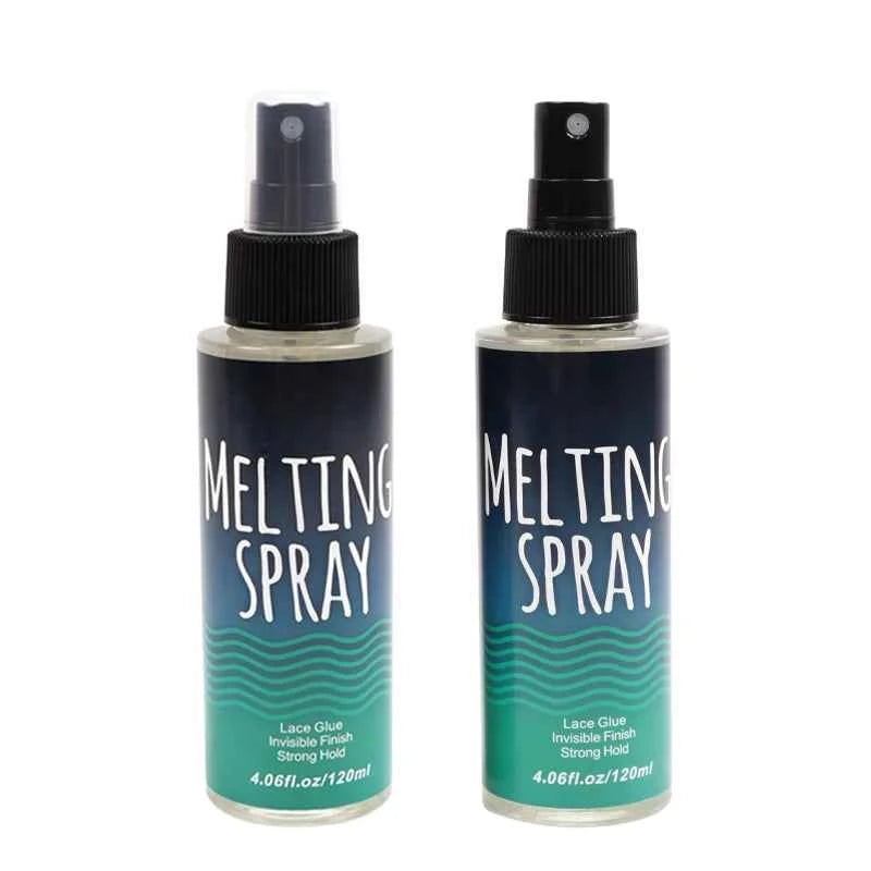 120Ml Lace Melting Spray Seamless Finish Glue Spray Wig Melting Spray & Hair Adhesive For Lace Wigs Strong Invisible Lace Glue