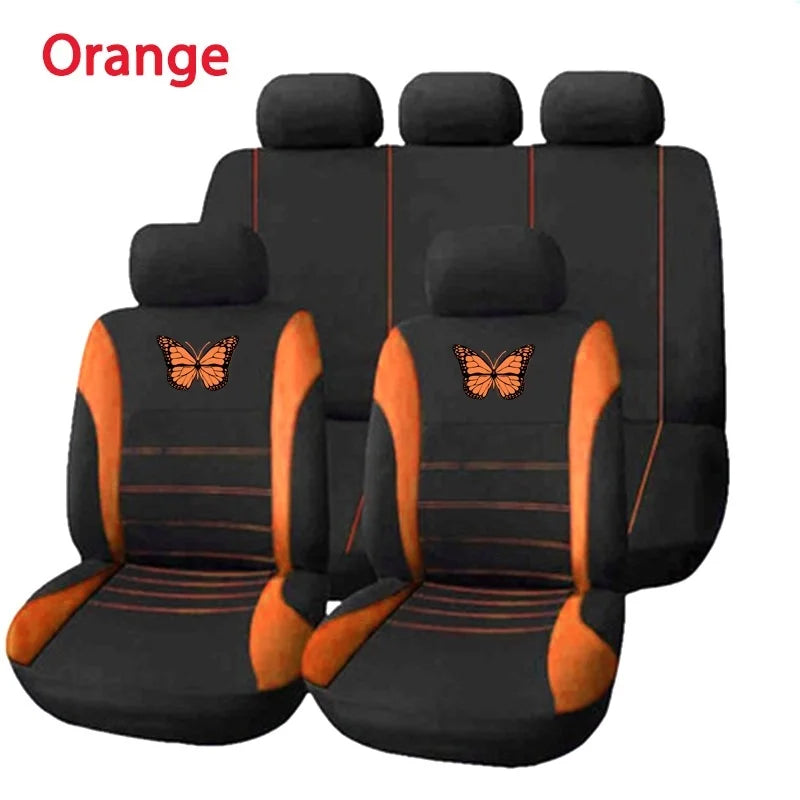 Vlinder Auto Stoelhoezen Universele Auto Seat Cover Autostoel Bescherming Covers Vrouwen Auto-interieur Accessoires (9 Kleuren)