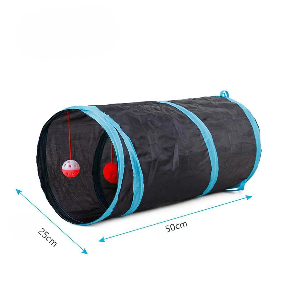 As shown Color Collapsible Cat Tunnel Toy for Indoor and Outdoor Play