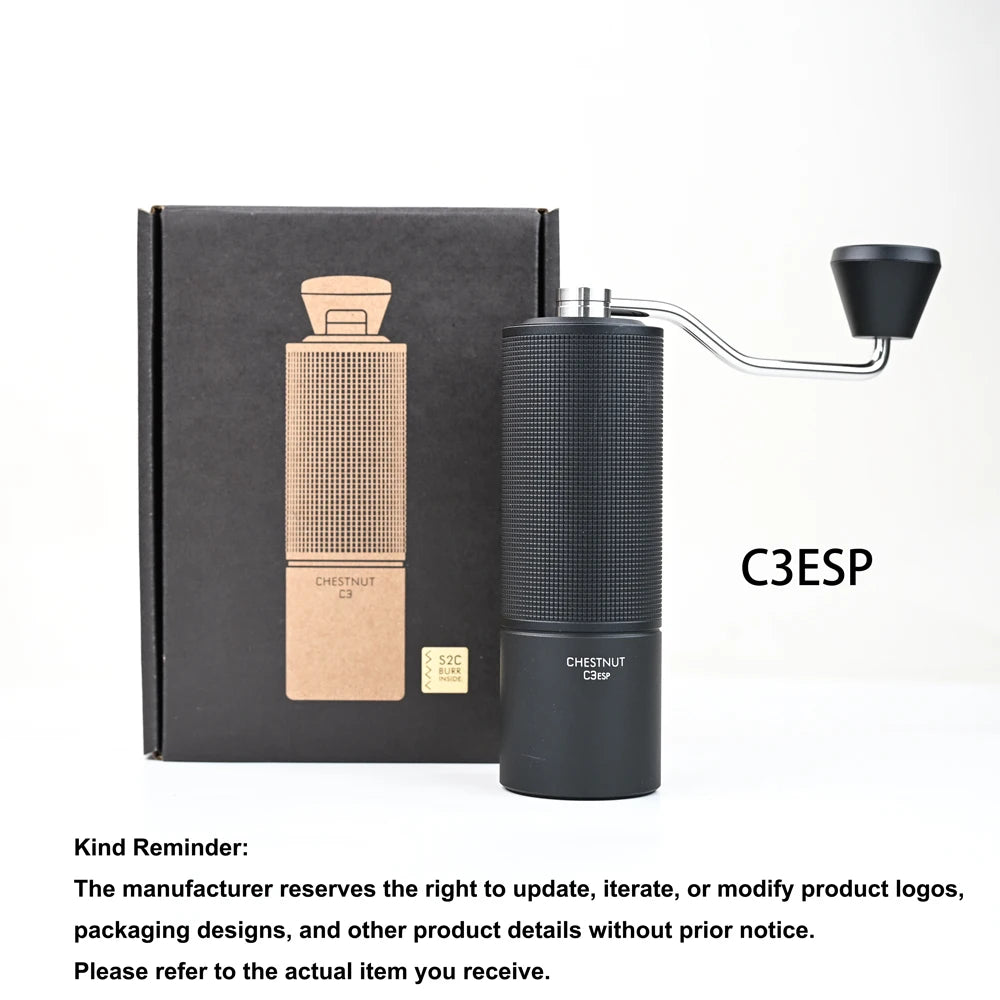 TIMEMORE Chestnut C3S / C3ESP Manual Coffee Grinder Upgrade All-metal Body & Anti-slip Design Portable Grinder S2C Burr Inside