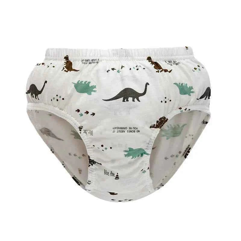 Exquisite Box Package Boys Underwear Soft Breathable Cotton Briefs For Boys Cartoon Dinosaur Kids Panties Knickers Multipack