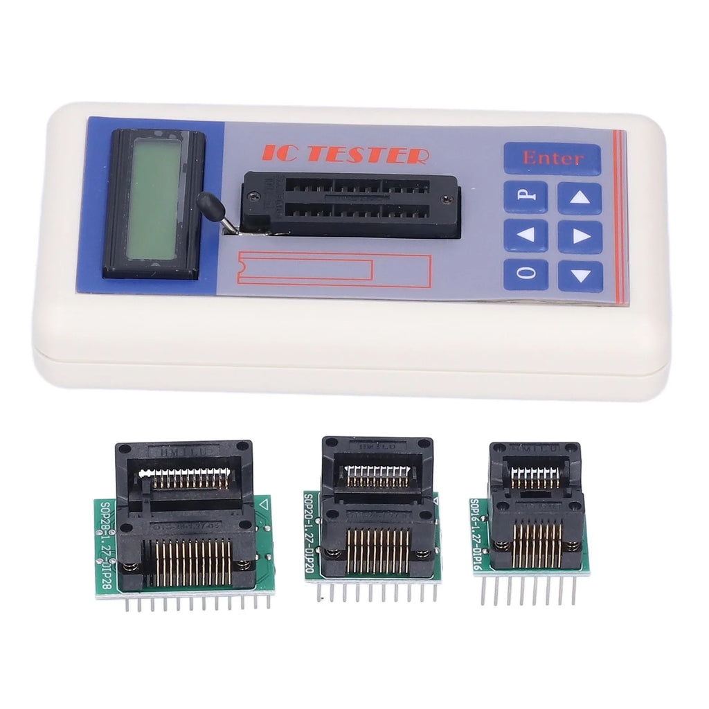 IC Transistor Capacitor Tester  Integrated Circuit Tester Diode Checker Detector with 5V 3.3V AUTO Mode