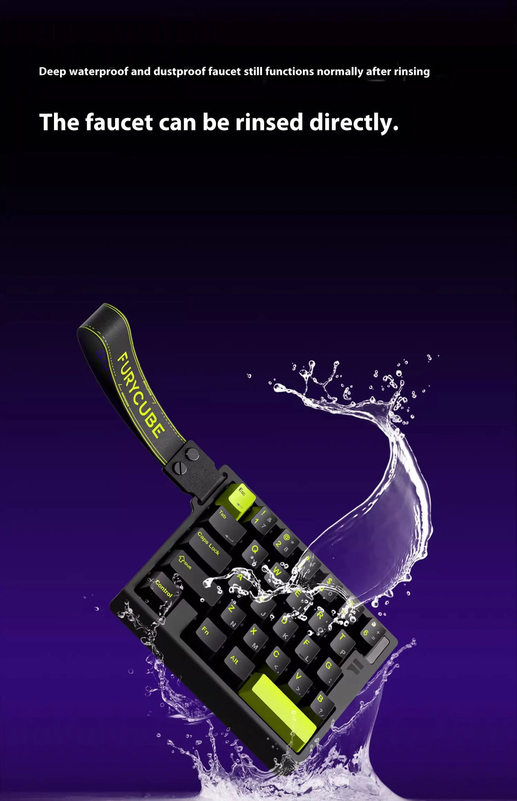 FURYCUBE M30 HE Hall Effect Gaming Keyboard Mini Keypad RT0.01mm 0.1ms Latency Support SOCD MT Valorant FPS Wired Game Keyboard