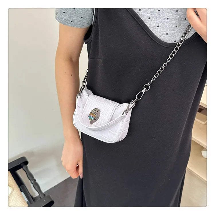 Best Superstar Show Original Diaper Bag, Retro Textured Leather, High-End Minimalist Crossbody Handbag For Party