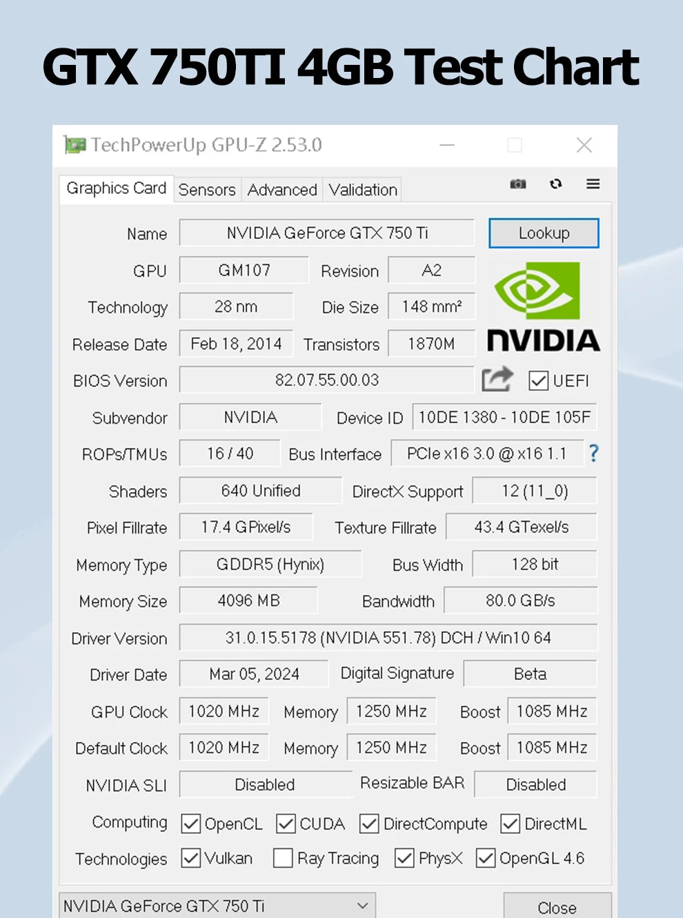 NVIDIA GPU GTX 750Ti 4G Graphics Card SOYO GDDR5 128Bit 28nm PCI-E3.0x16 Gaming Video Cards Desktop Computer HDMI+VGA+DVI office
