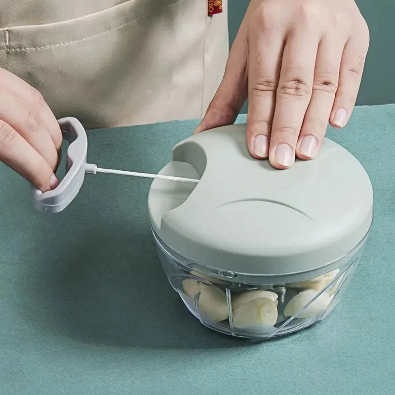 900/500ML Garlic Chopper Manual Garlic Press Food Vegetables Cutter Meat Grinders Kitchen Gadgets Hand Mincer Garlic Masher