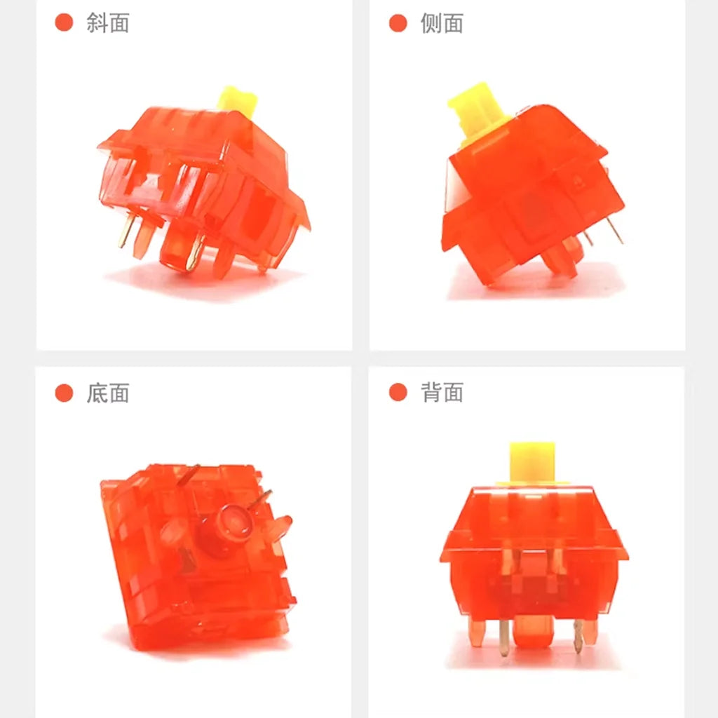 MZ Y2 Switch HIFI 5PIN Linear 32g 40g 48g 53g for Gaming Mechanical Keyboard Accessories Trigger Translucent RGB Hot Swap U5