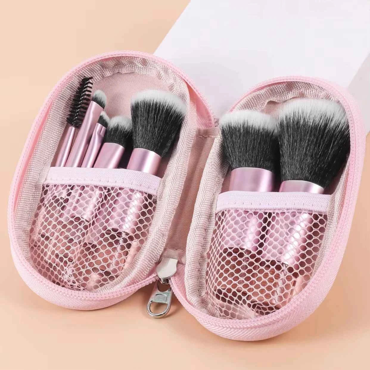 Face 10-Piece Mini Makeup Brush Set Portable Travel Size Makeup Brush Available in Multiple Colors