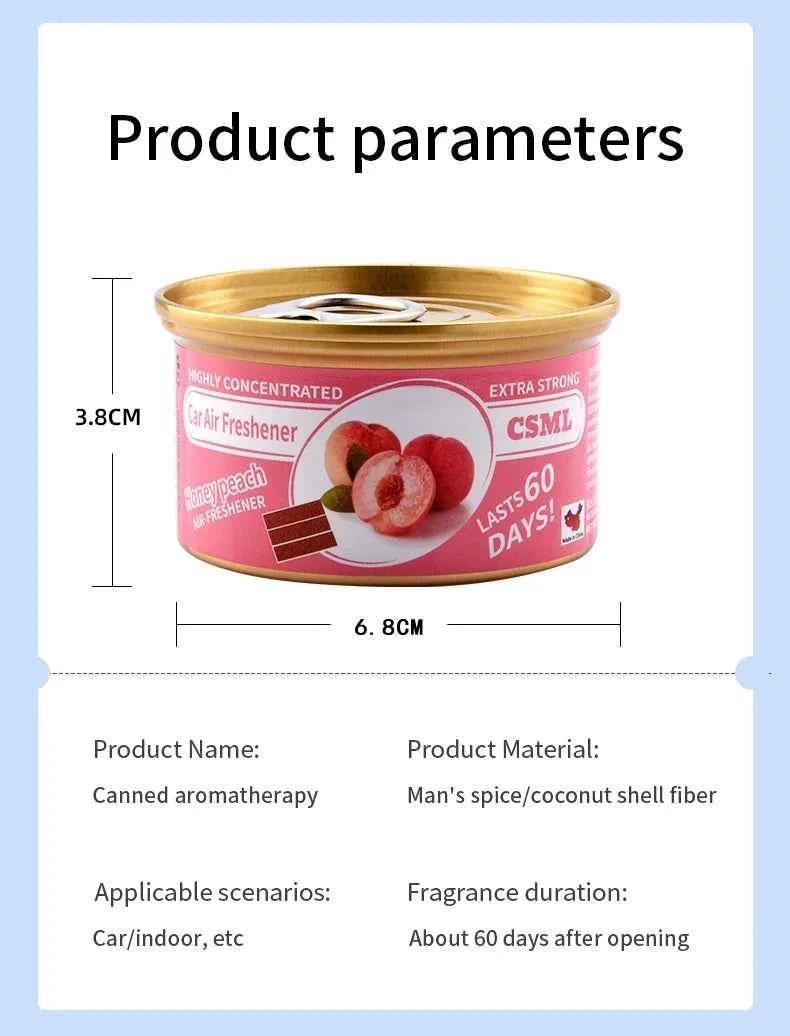 Best-selling Wooden Block Canned Car Aromatherapy, Car Fragrance Paste, Deodorizing Air Freshener, High-end Solid Perfume