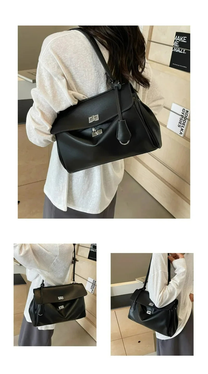 Fashion Large Capaci Platinum Bag Casual Crossbody oulder Bag for Women Faionable Underarm Bag Modern Neutral Sle New Style 2026